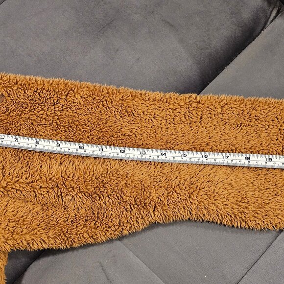 Free Country Fuzzy Full Zip Fleece Jacket Women's Size XL Brown Sherpa - Picture 5 of 5